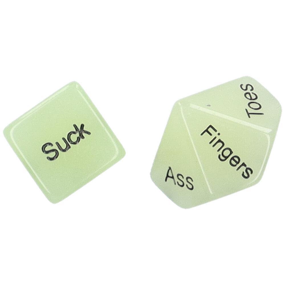 Glow-in-the-Dark Sex Dice - Xoxomoving