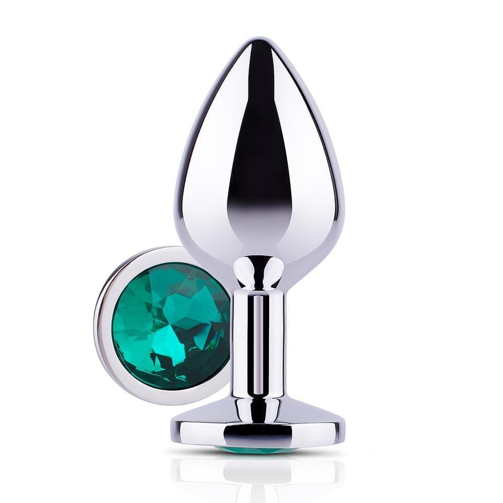 Green Gem Metal Butt Plug - Xoxomoving