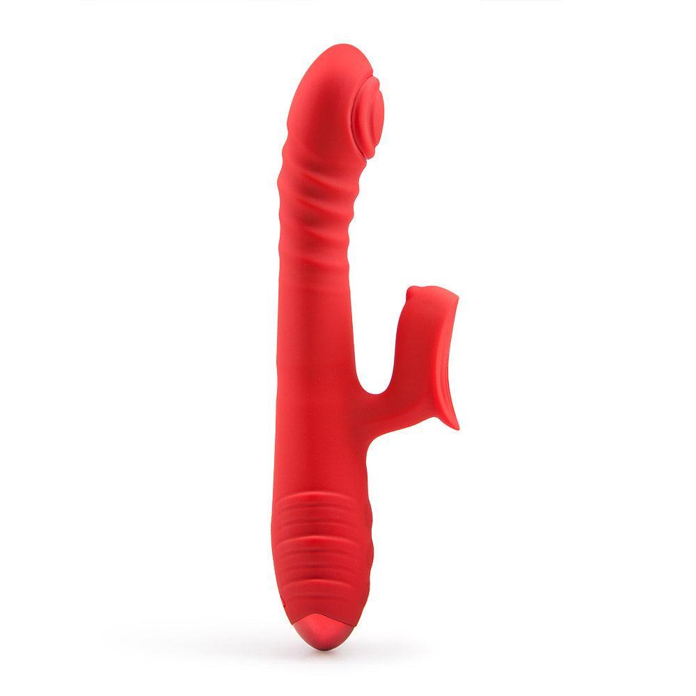 HALLOWEEN SALE-Rechargeable thrusting rabbit vibrator - Xoxomoving