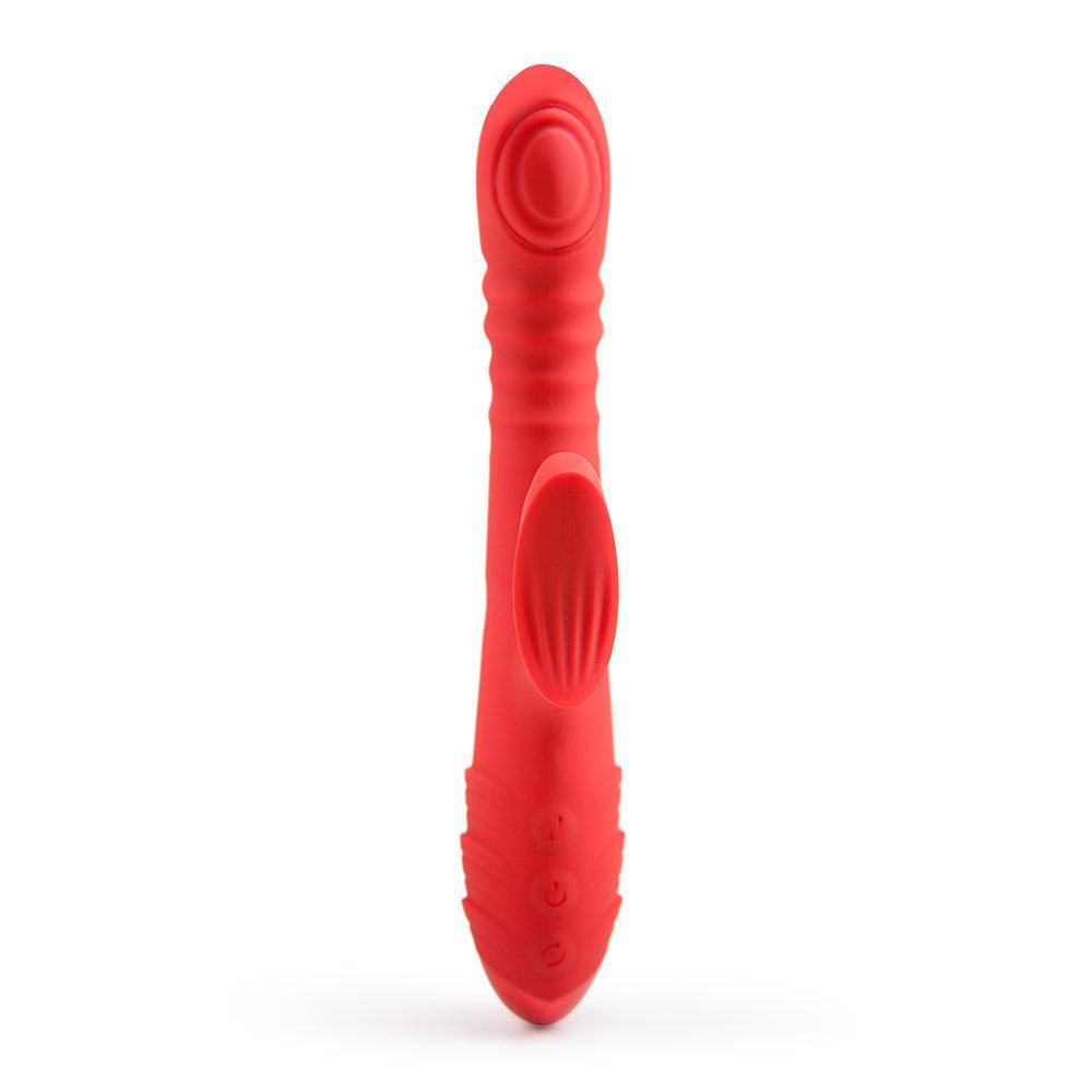 HALLOWEEN SALE-Rechargeable thrusting rabbit vibrator - Xoxomoving