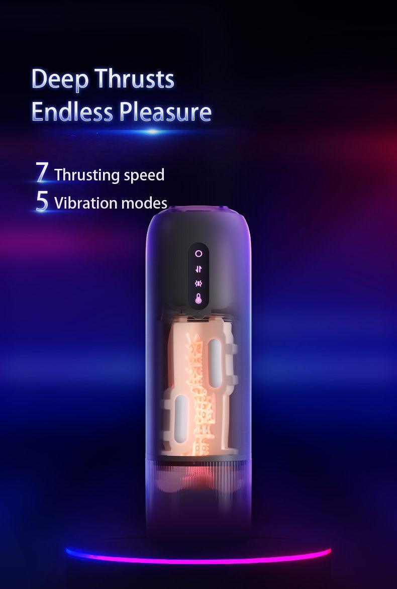 Hands-Free Thrusting Masturbator - Customizable Settings - Xoxomoving