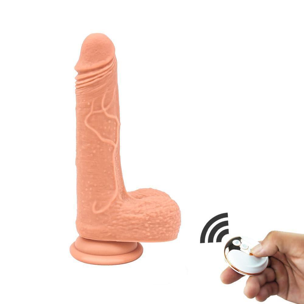 Hans - Realistic Vibrating Thrusting Dildo Remote Control 5.5 Inch - Xoxomoving