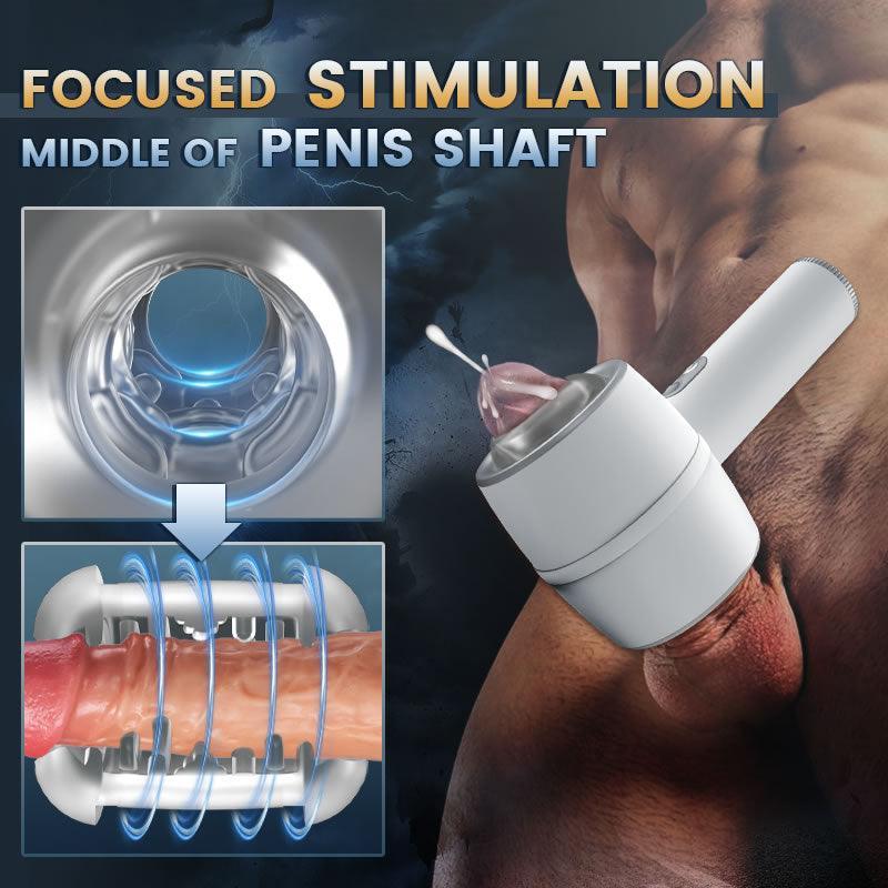 Hardy Automatic 3-Frequency Telescopic Handheld Male Masturbator - Xoxomoving