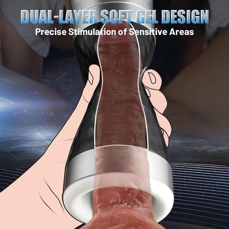 Harley 5 Squeezing Sucking Deep-Throat Automated Oral Masturbator Male Sex Toy - Xoxomoving