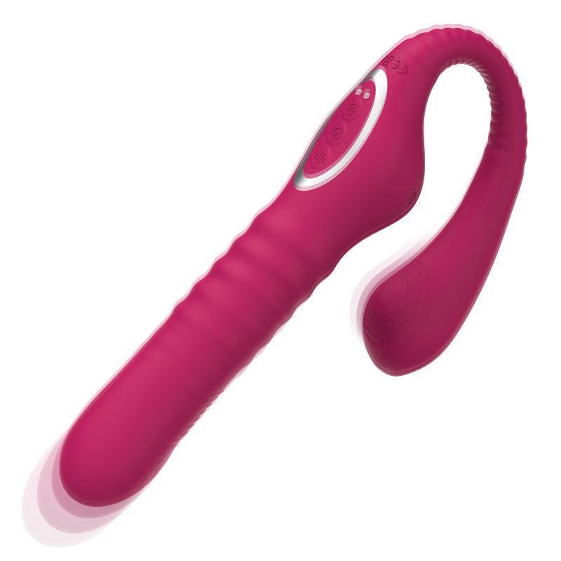 HAZEL Strapless Strap-on Thrusting Dildo G-spot Vibrator Tapping Clit Stimulator - Xoxomoving