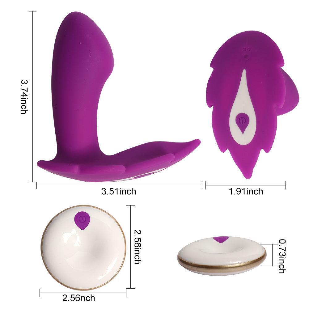 Health and Wellness - Partner Play Panty Leaf Hands-Free Vibrator - Xoxomoving