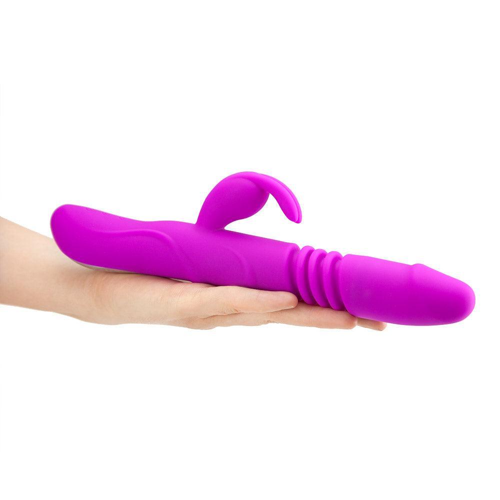 Heartbreaker Rechargeable thrusting rabbit vibrator - Xoxomoving