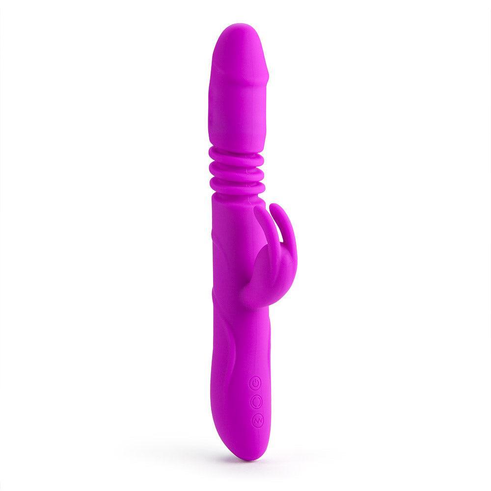 Heartbreaker Rechargeable thrusting rabbit vibrator - Xoxomoving