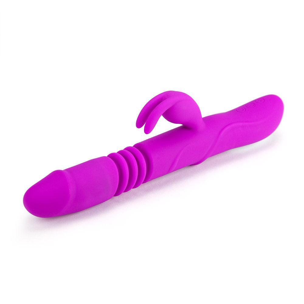 Heartbreaker Rechargeable thrusting rabbit vibrator - Xoxomoving