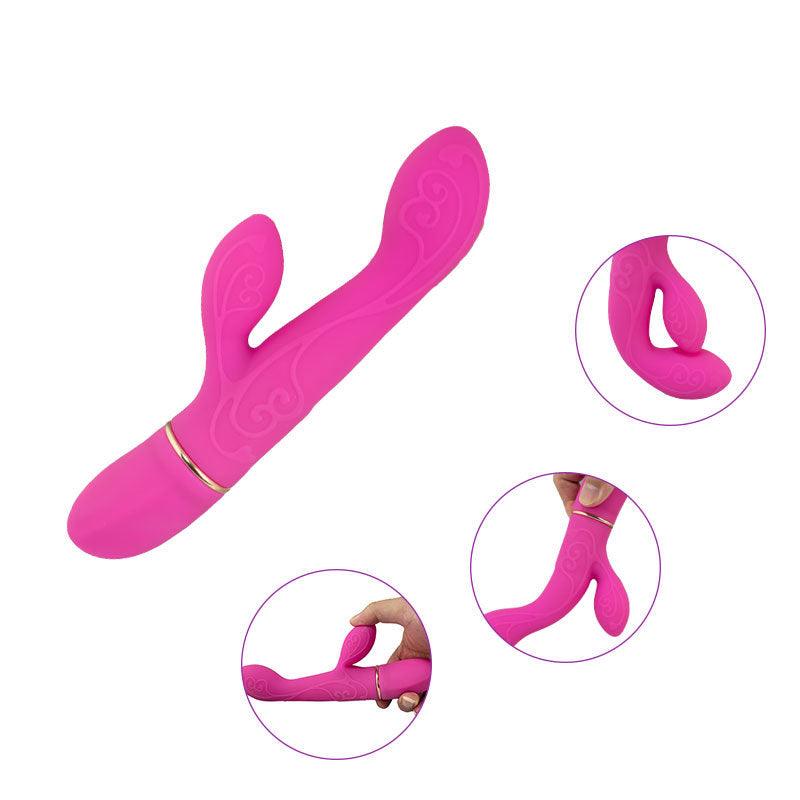 Holly - Classic Dual Vibrator with Rabbit Design for G-Spot & Clitoral Stimulation - Xoxomoving