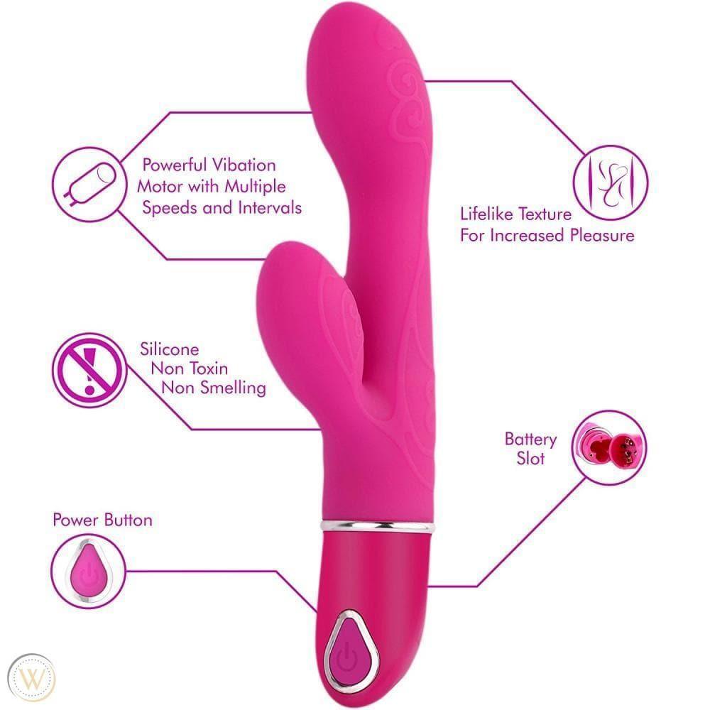 Holly - Classic Dual Vibrator with Rabbit Design for G-Spot & Clitoral Stimulation - Xoxomoving