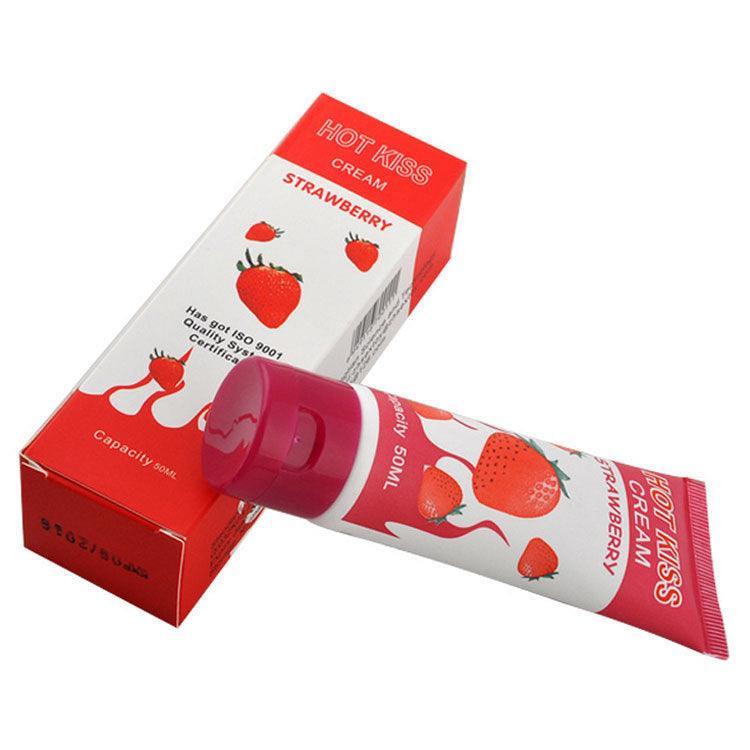 Hot Kiss Strawberry body lubricating cream 1.6oz/50ml - Xoxomoving