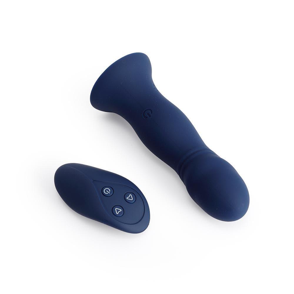 Iarla-Remote Control Vibrating Anal Plug -Blue - Xoxomoving