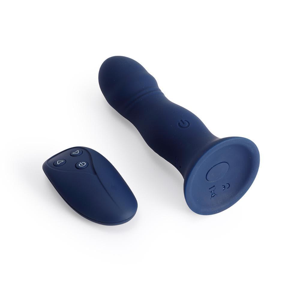 Iarla-Remote Control Vibrating Anal Plug -Blue - Xoxomoving