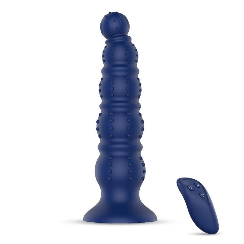 Iarla-Remote Control Vibrating Anal Plug -Blue - Xoxomoving