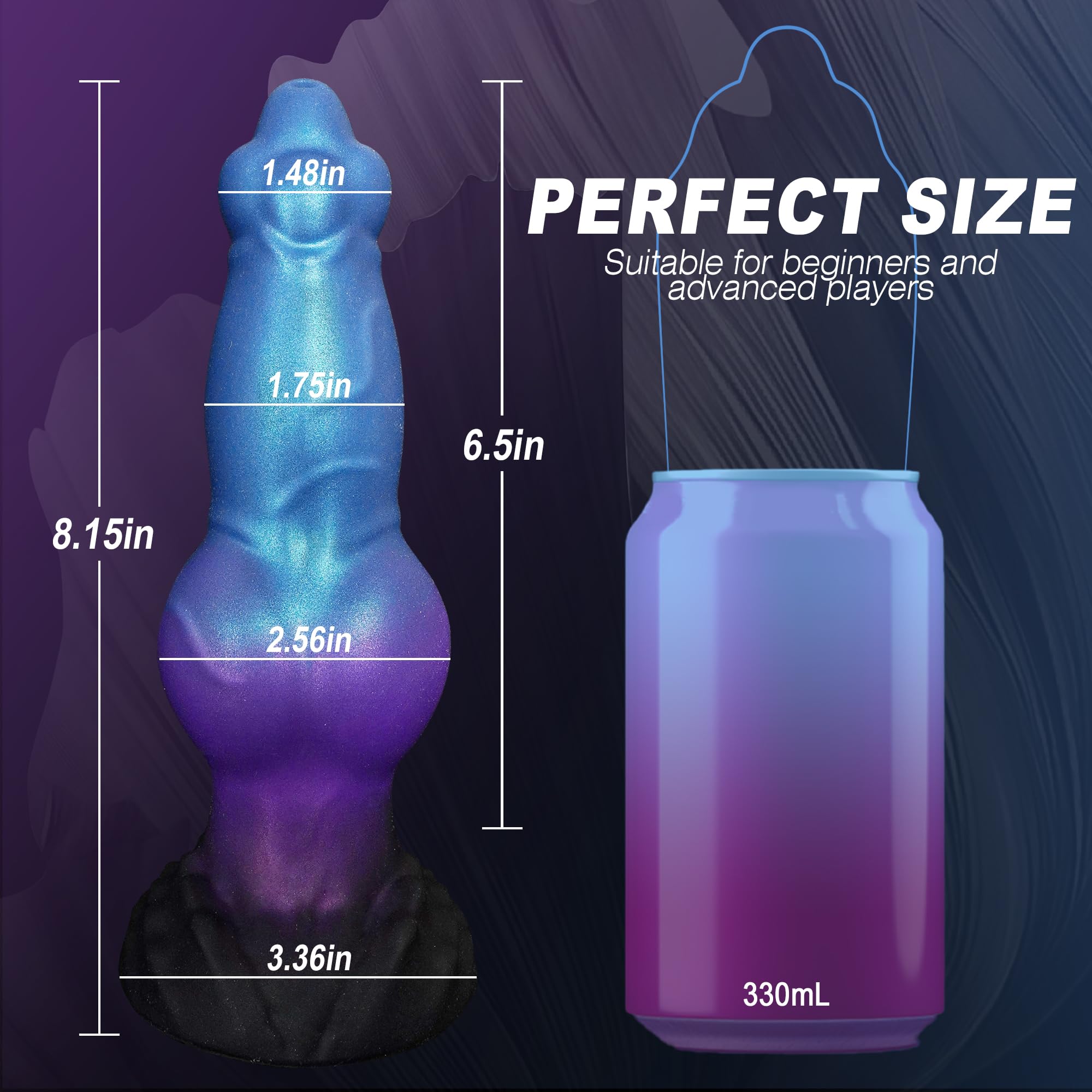 Blue Monster Silicone Dog Knot Inflatable Dildo dildosstore