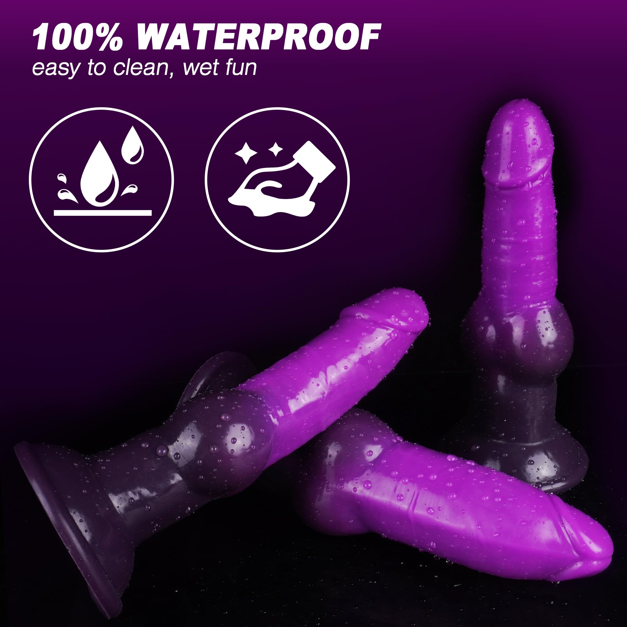 Purple 7 Inch knot Inflatable Fantasy Dildo Xoxomoving