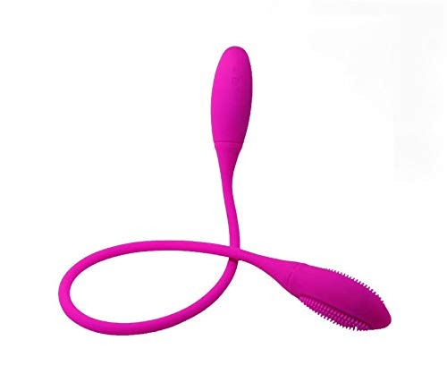Unisex Silicone Couple Vibrators Double Vibrator with Clitoral Stimulation Masturbator Sex Toy
