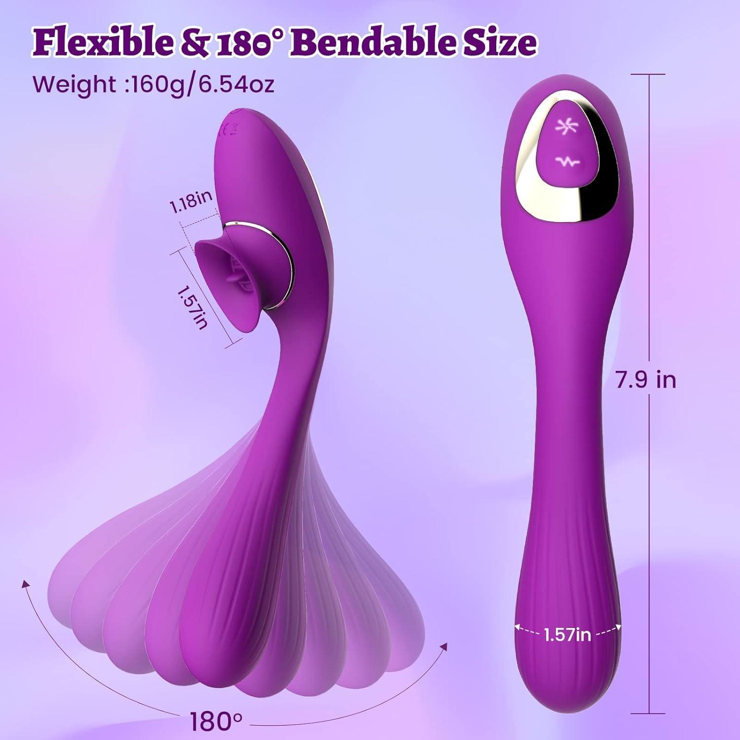 Inmi Pleasure Bendable 2-in-1 Vibrator - Xoxomoving