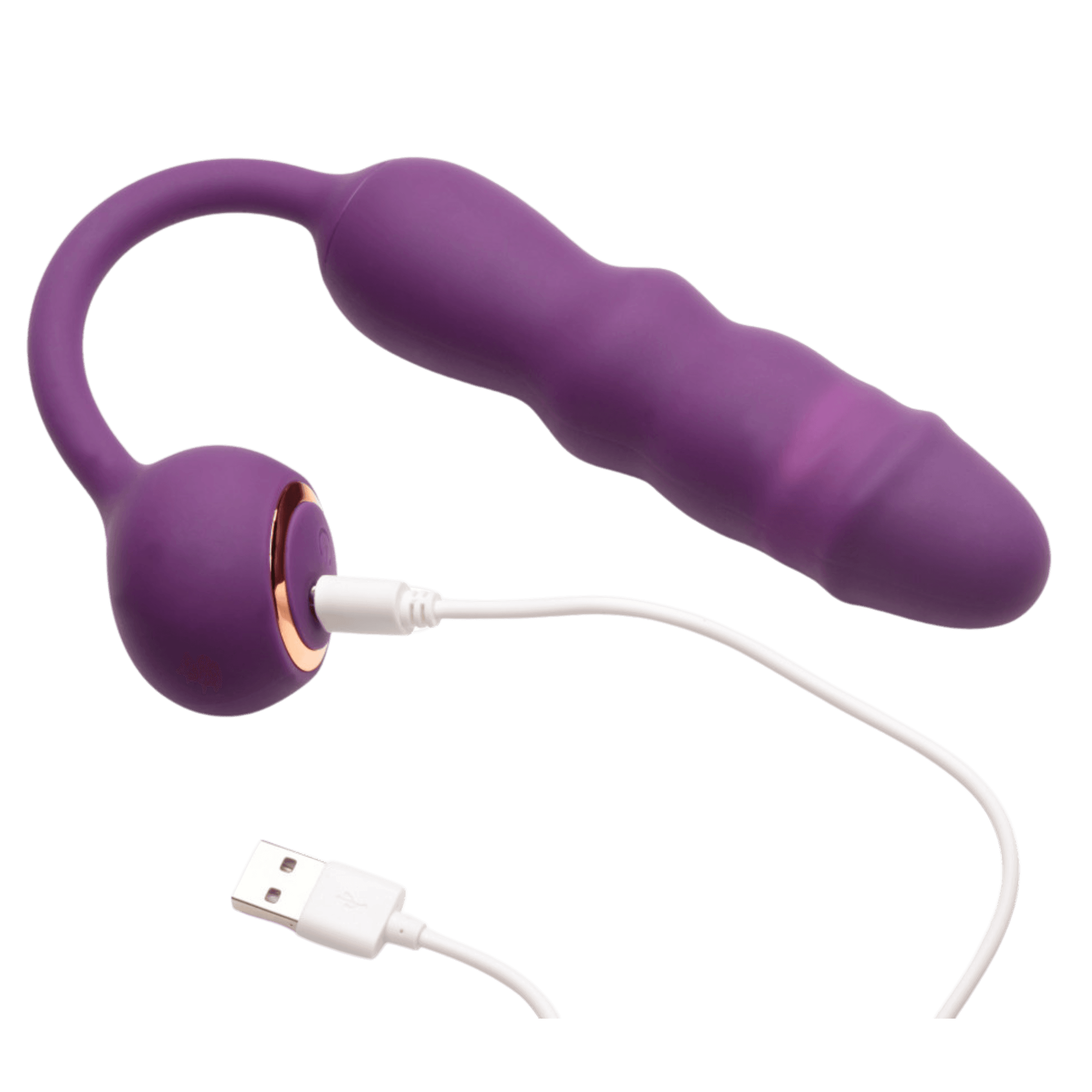 Inmi Thrust Thumper Rechargeable Silicone Vibrator with Remote Control - Purple - Xoxomoving