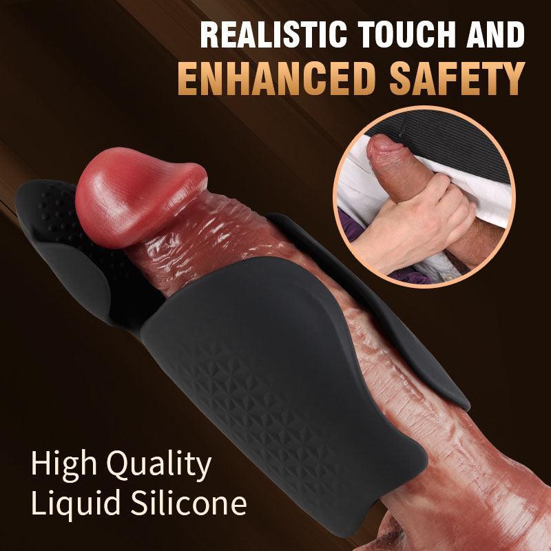 Intense Pleasure Pulse 10 Vibrating Expanding Wings Male Masturbator - Xoxomoving