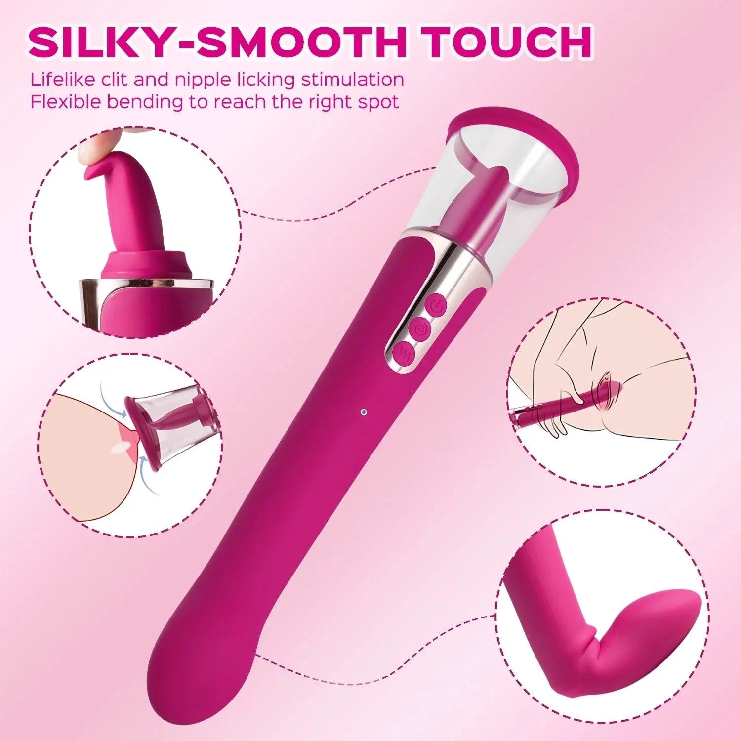 Jade 3-in-1 Clit Licking Sucking G Spot Vibrator - Xoxomoving