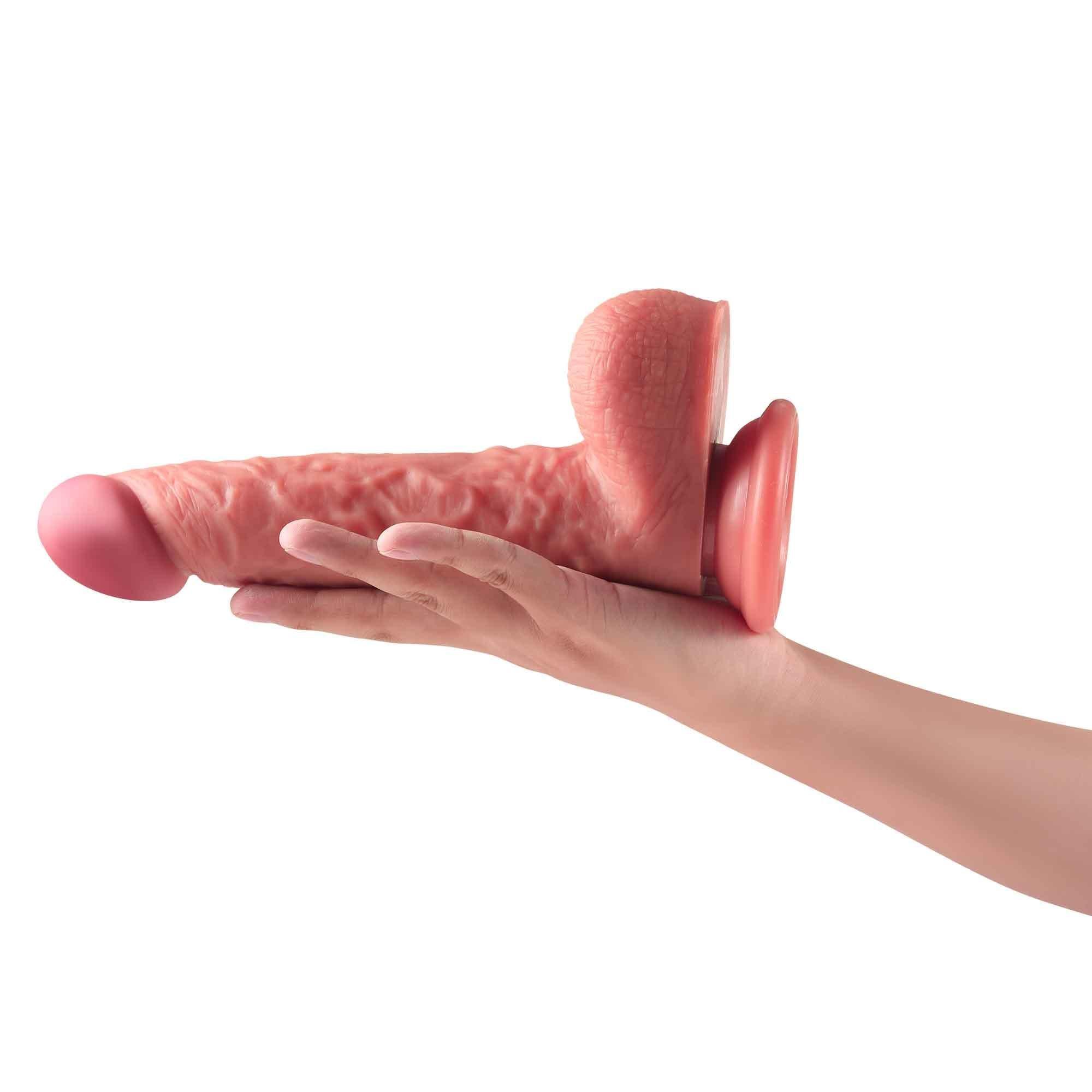 James - Silicone Stick On Wall Dildo 8 Inch - Xoxomoving