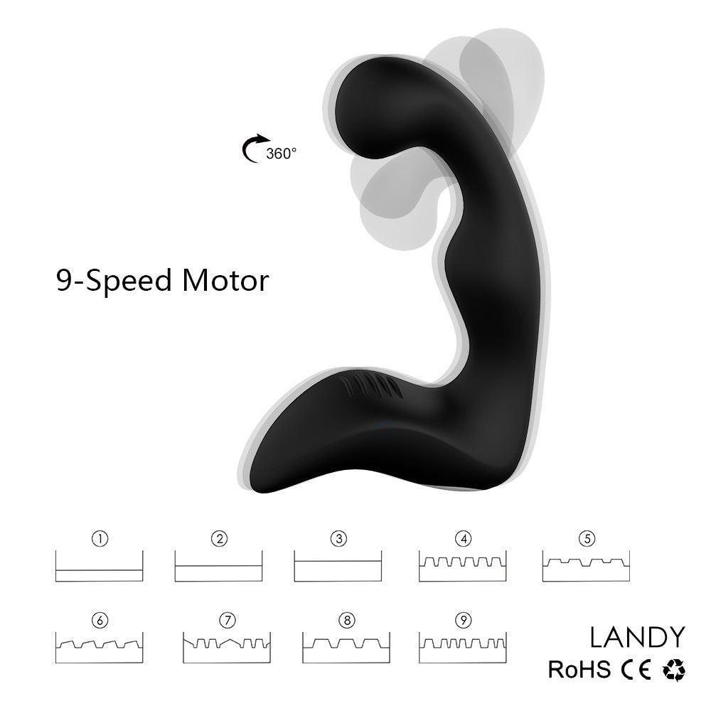 Jazzy Massage: Waterproof G-spot & Prostate Vibrator with 9 Modes - Xoxomoving