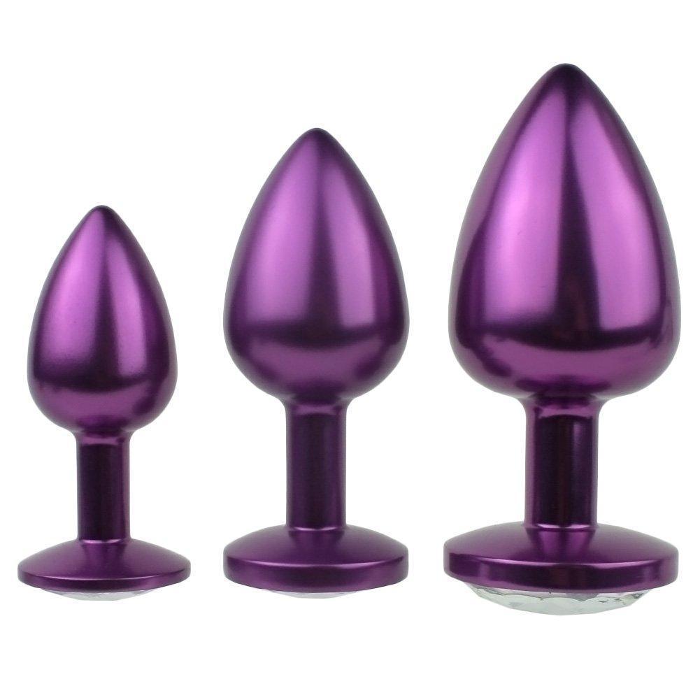 Jeweled Aluminum Anal Plug - Great for Temperature Play! - Xoxomoving