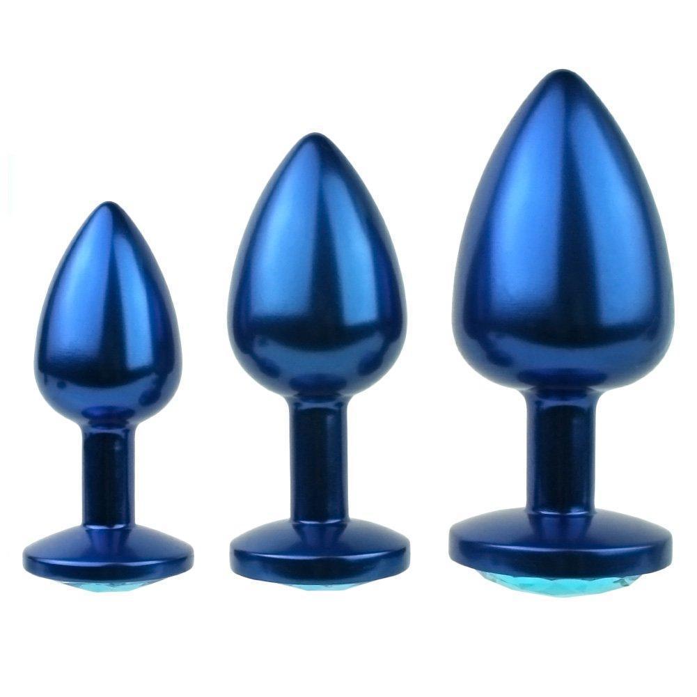 Jeweled Aluminum Anal Plug - Great for Temperature Play! - Xoxomoving