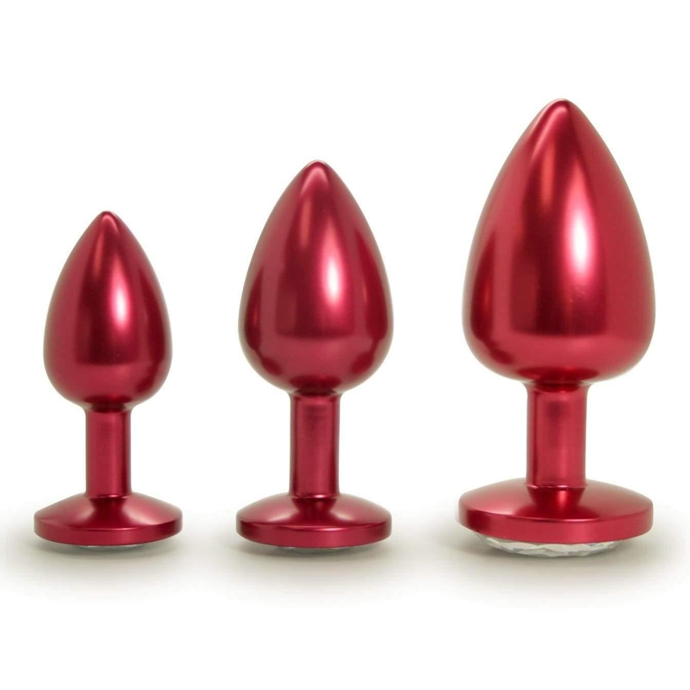 Jeweled Aluminum Anal Plug - Great for Temperature Play! - Xoxomoving