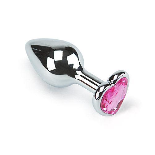 Jeweled Metal Heart Butt Plug - Xoxomoving