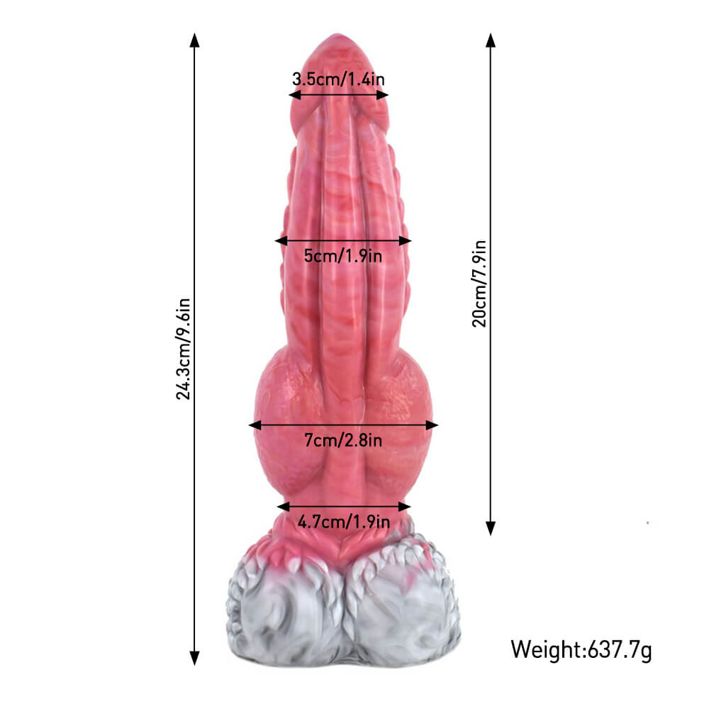 Jila Fantasy Knot Dildo – Textured Monster-Inspired Silicone Dildo with Suction Cup