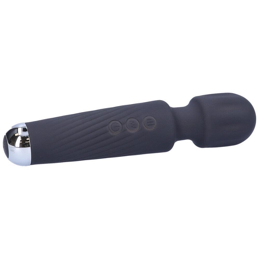 Jolie High-Power Silicone Wand Vibrator in Grey (Intense Vibrations!) - Xoxomoving