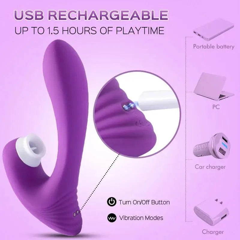 Jubilee - Clitoral Licking Butterfly and G Spot Massager - Xoxomoving