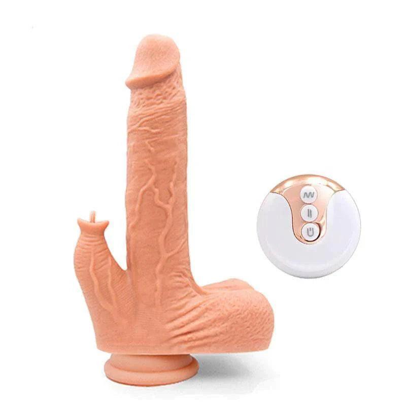 Justin - Silicone Thrusting Dildo Licker 6.5 Inch - Xoxomoving