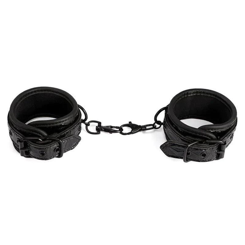 Kinky Play Ankle Cuffs - Black - Xoxomoving