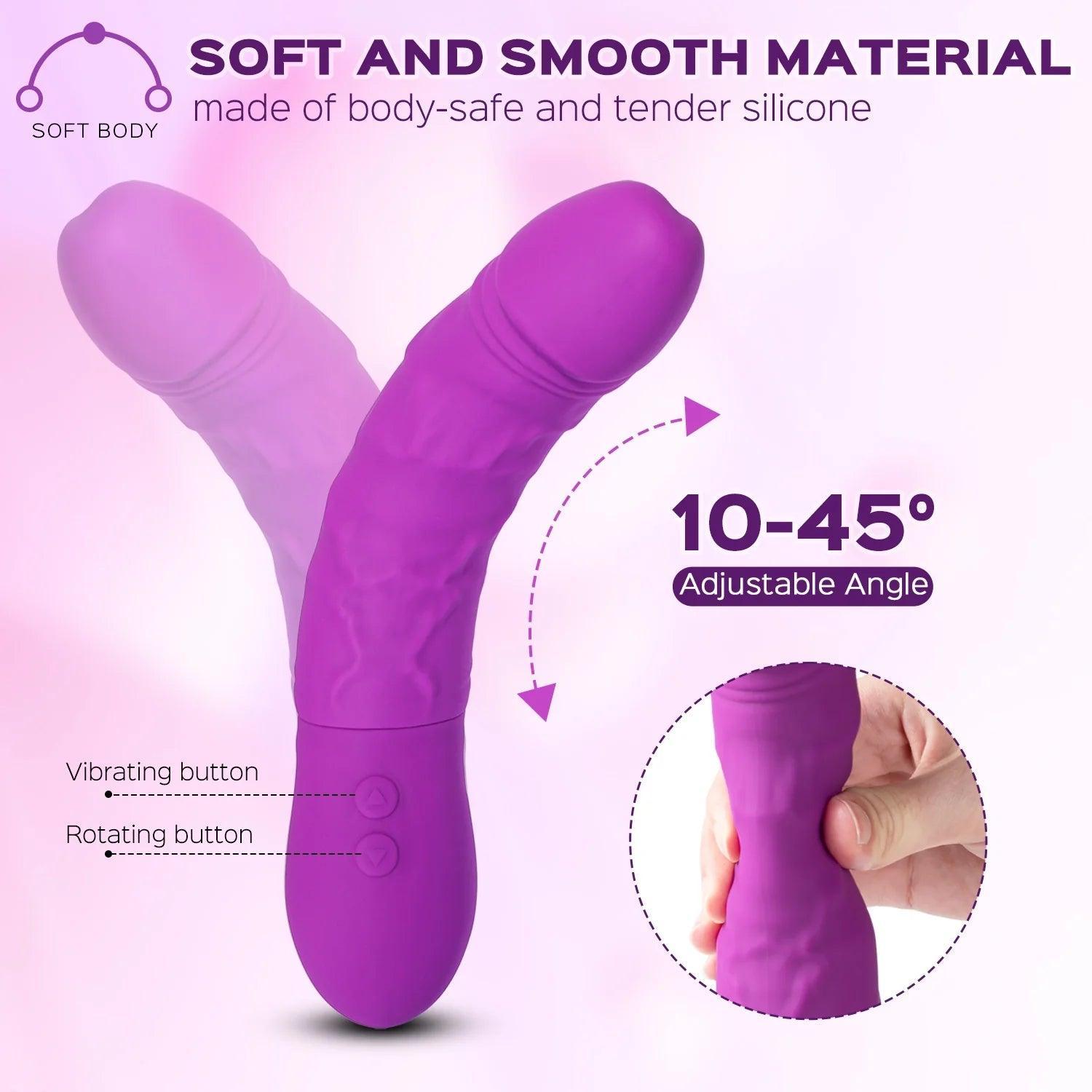 Kong - Rotating 360 Degree Vibrating Dildo 6 Inch - Xoxomoving