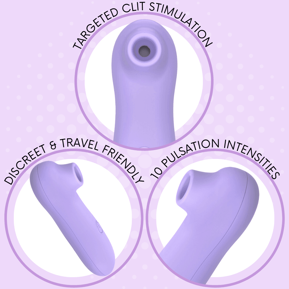 Lavender Air Pulse Clitoral Stimulator - Xoxomoving