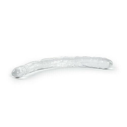 LELE Transparent Double-ended Manual Dildo 14.76 Inch - Xoxomoving