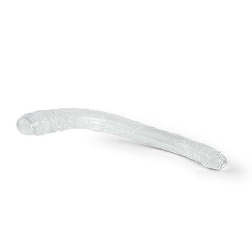 LELE Transparent Double-ended Manual Dildo 14.76 Inch - Xoxomoving