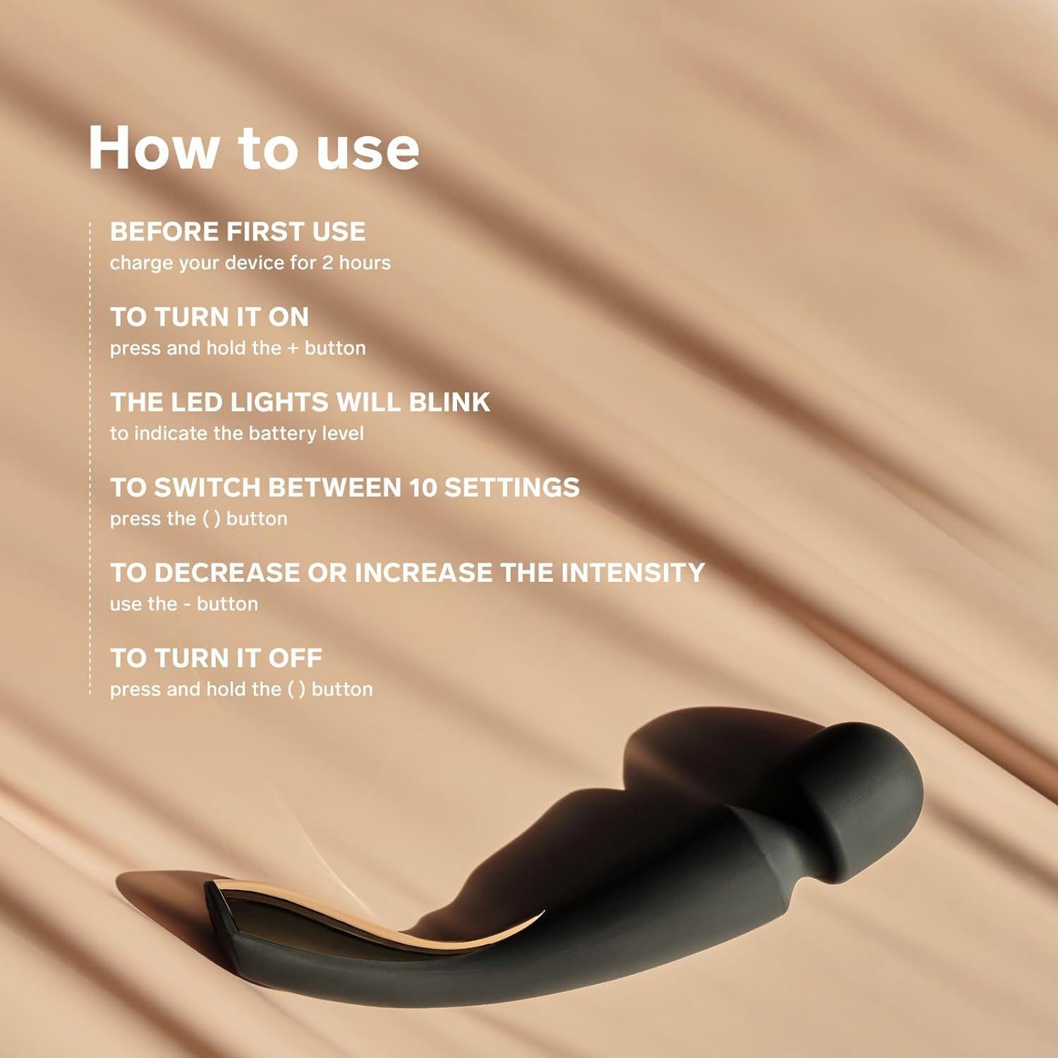 LELO Smart Wand 2 Large All-Over Body Handheld Waterproof Vibrator and Wand Massager - Xoxomoving