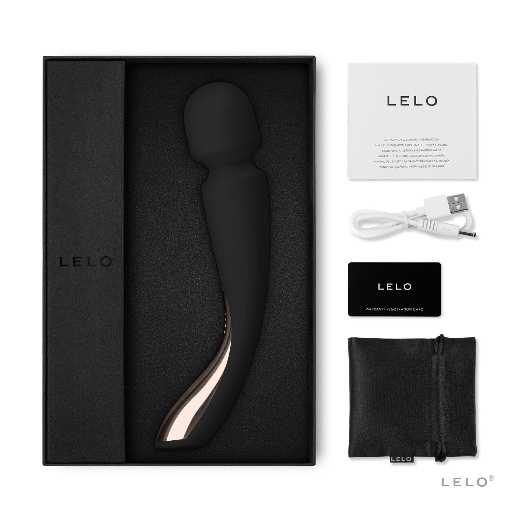 LELO Smart Wand 2 - Medium - Black - Xoxomoving