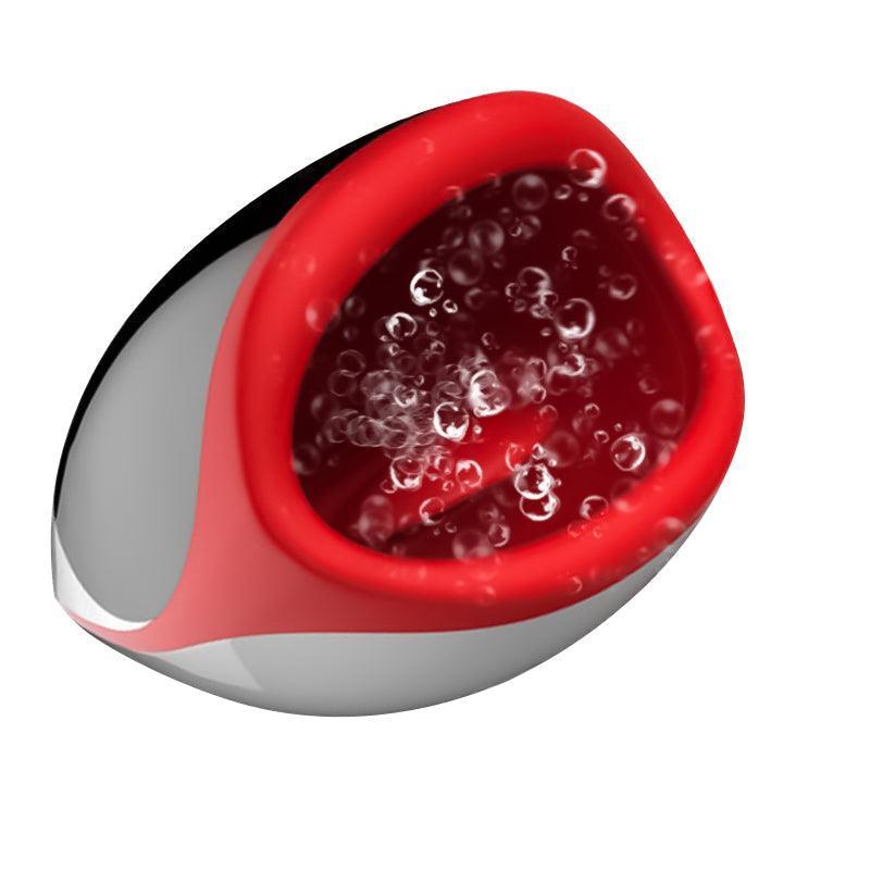 Leten 3 Vibrating 10-Frequency Desire Red Lips Masturbation Cup - Xoxomoving