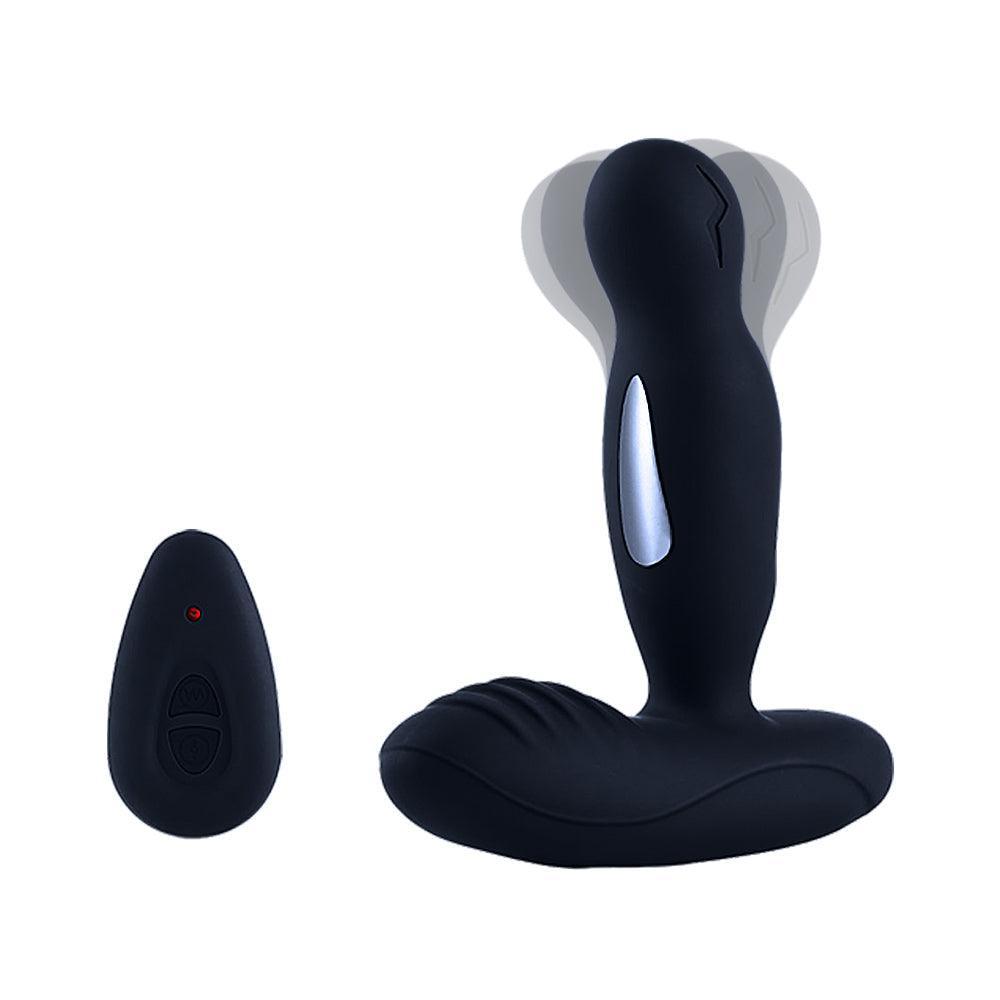 Levett E-Stim 360 Rotation Vibrating Prostate Anal Plug with Remote Control - Xoxomoving