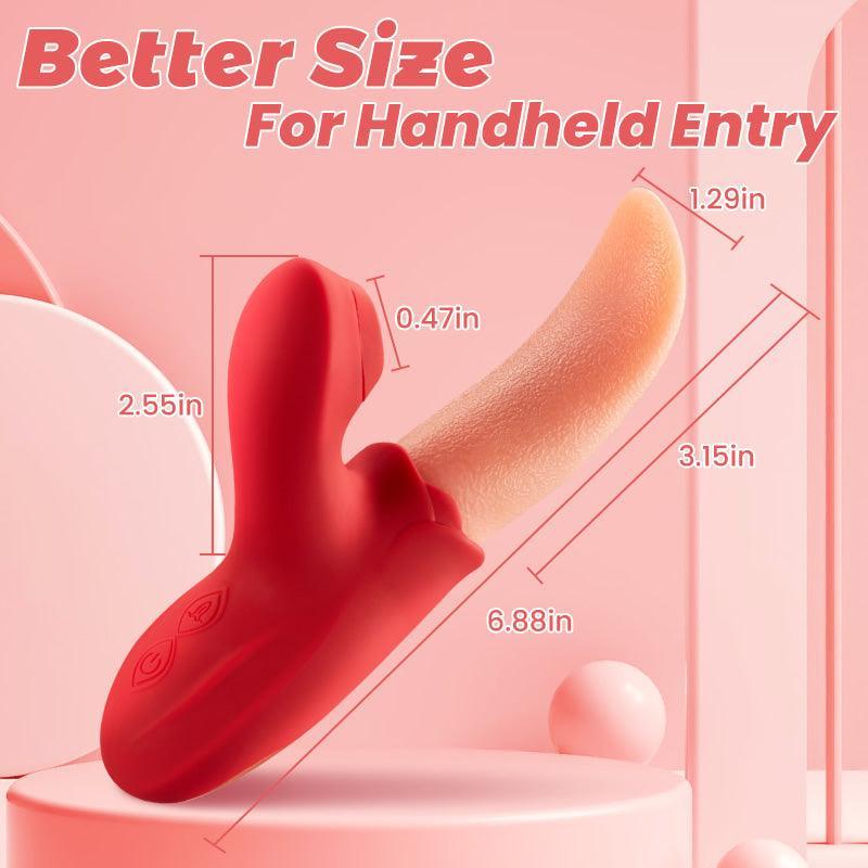 Licker - 2 IN 1 Upgraded Flapping Tongue Licking G Spot Vibrator - Xoxomoving