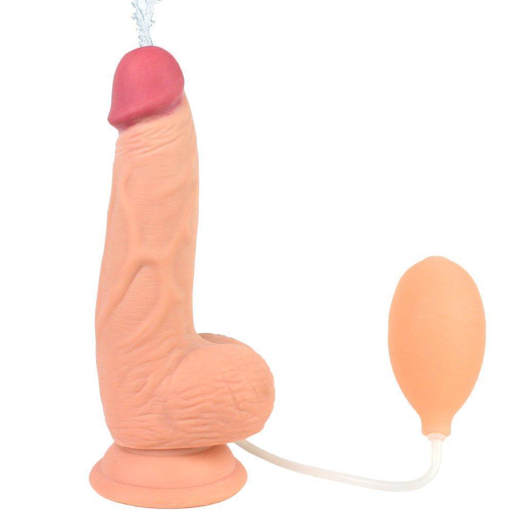 Lifelike Suction Cup Dildo - It Squirts! - Xoxomoving