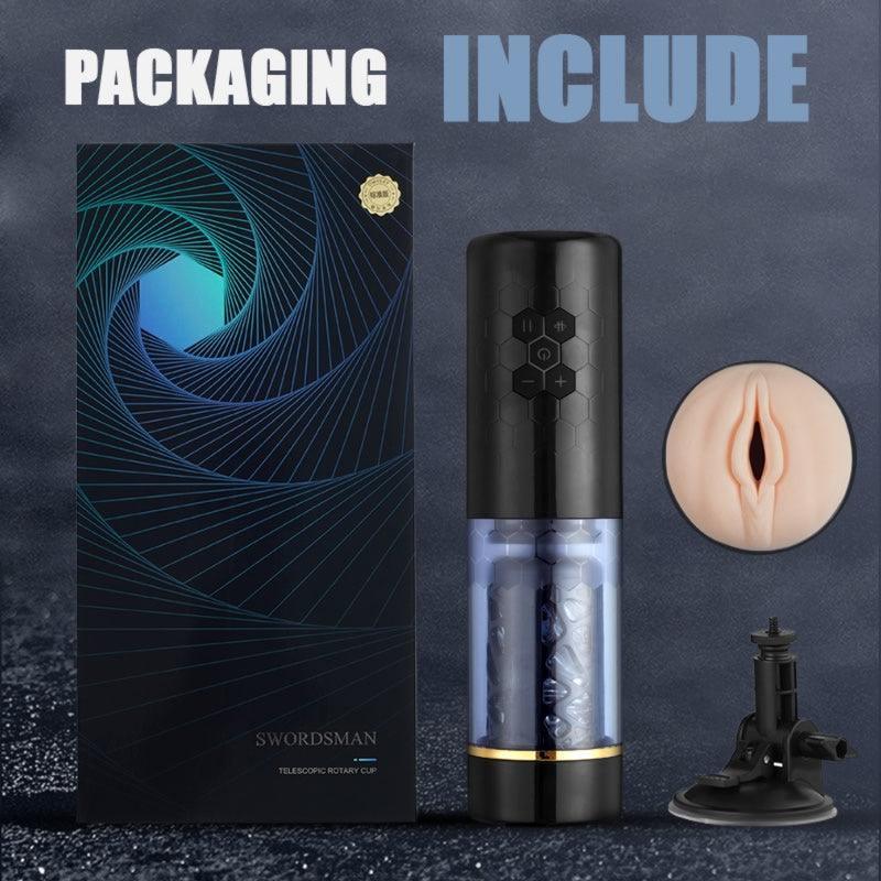 Lightning 10 Thrusting Spinning Suction Technical Sense Male Masturbation Cups - Xoxomoving