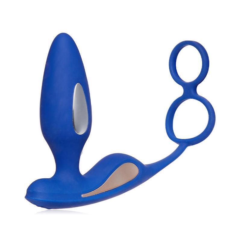 LIGHTNING Electrical Stimulation Vibrations Cock Ring Anal Butt Plug - Xoxomoving