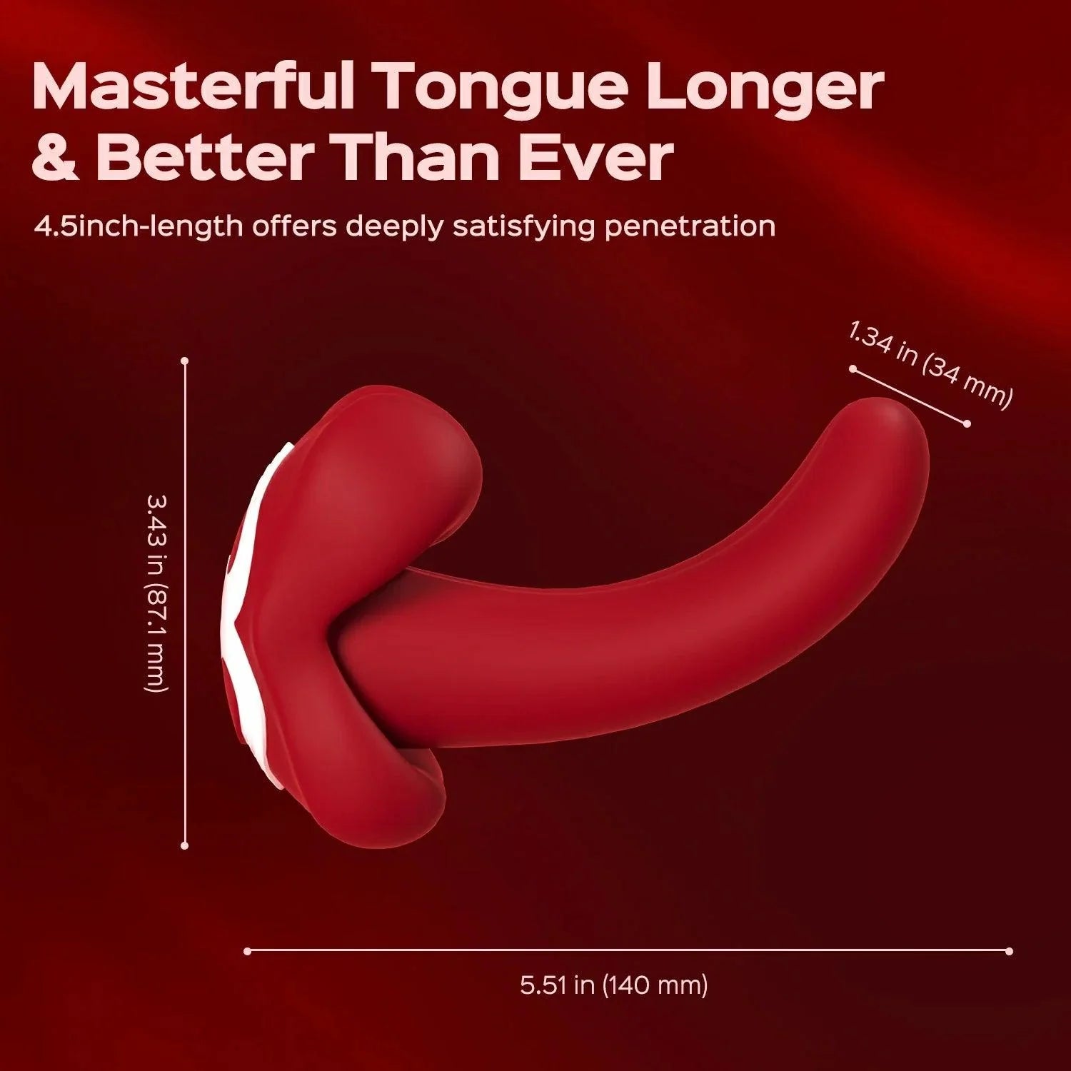 Liplock - Big Mouth Rotating Tongue Vibrator with Remote Control - Xoxomoving